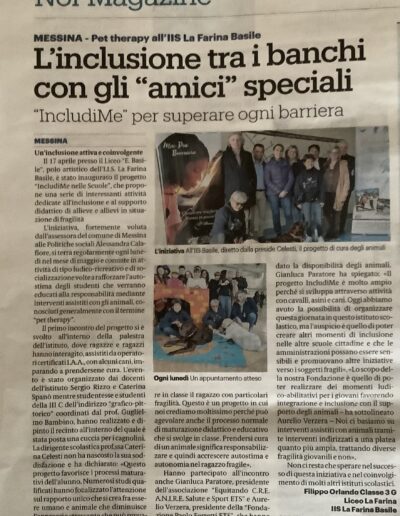 Aprile 23 “includiMe nella scuola” istituto Basile e La Farina